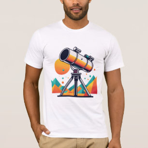 Retro geometric telescope - Retro vintage  T-Shirt