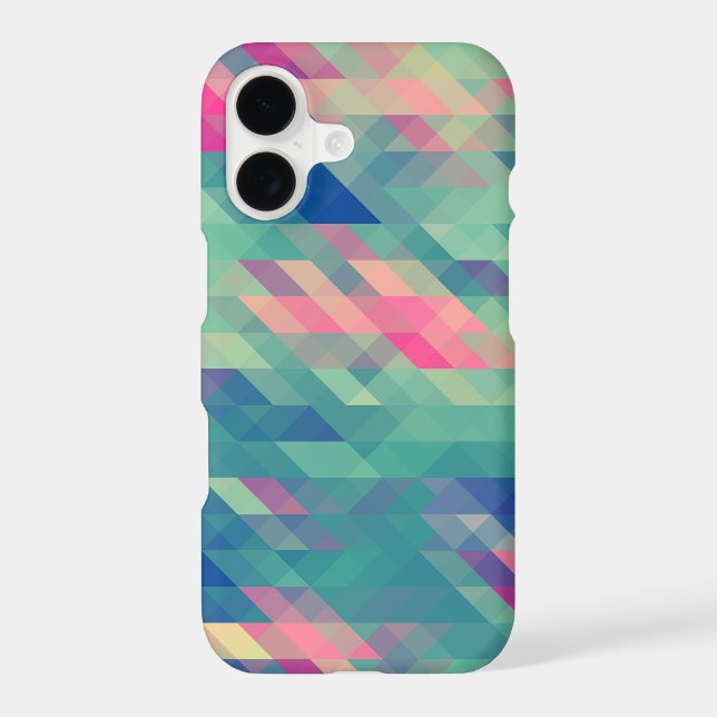 Retro Geometric Triangles Pattern Case-Mate iPhone Case (Back)
