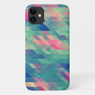 Retro Geometric Triangles Pattern Galaxy Case