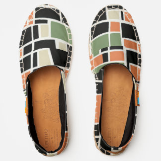 Retro geometrical pattern design espadrilles