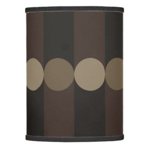 Retro Geometry Stripes Circles Black Gold lamp
