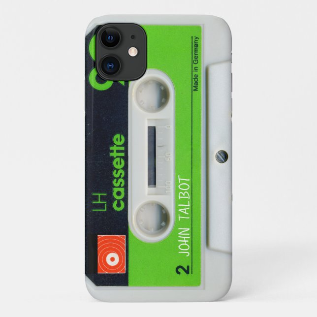 Retro German Audiotape Cassette personalized iPC C Case-Mate iPhone Case (Back)