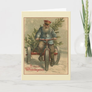 Retro German Christmas Christmas Card