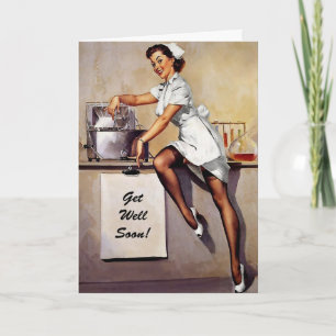 Retro Get Well Soon Card