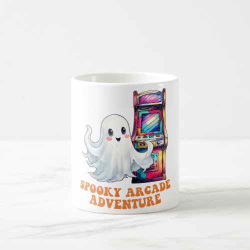 Retro Ghost Halloween Coffee Mug
