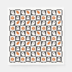 Retro Ghosts Halloween   Cute Pastel Ghost Kids  Napkins