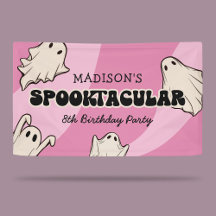 Retro Ghosts Halloween Kids Birthday Party