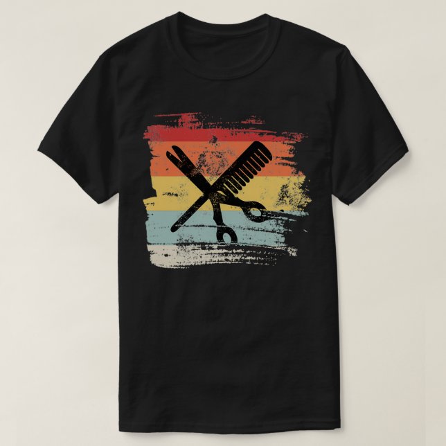 Retro gift for Hairdresser T-Shirt (Design Front)