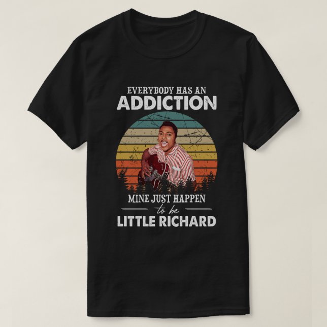 Retro Gift Mine Just Happens To Be Little Richard T-Shirt (Design Front)