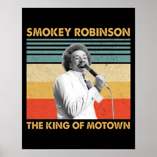 Retro Gifts Smokey Robinson The King Of Motown Poster