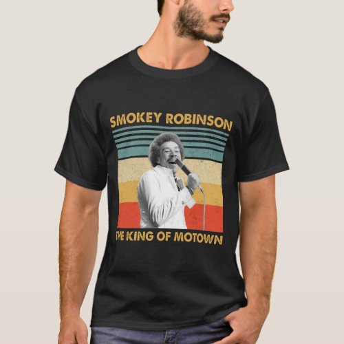 Retro Gifts Smokey Robinson The King Of Motown T_Shirt