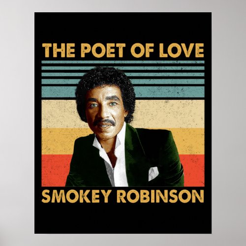 Retro Gifts Smokey Robinson _ The Poet Of Love Poster