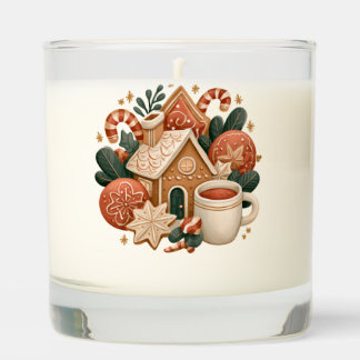 Retro Gingerbread House with Cocoa and Cookies Scented Candle