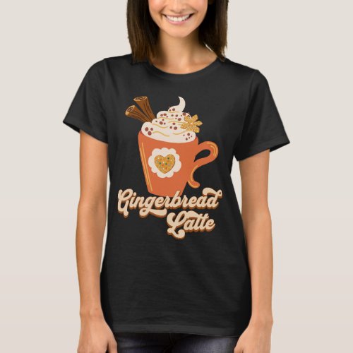 Retro Gingerbread Latte Coffee T_Shirt