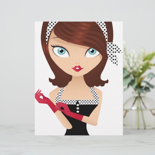 Retro Girl (Standing Front)