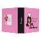 Retro Girl Chef Baker Recipe Binder Customizable