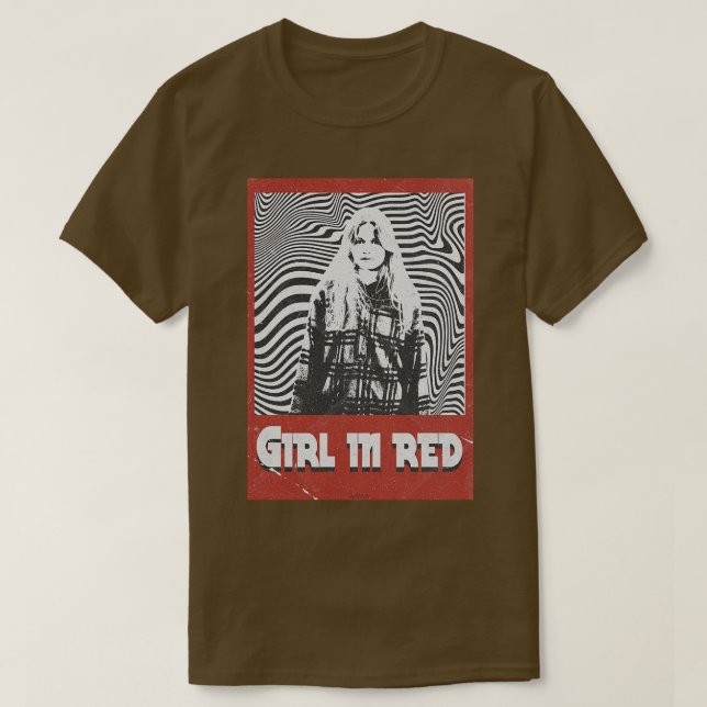 Retro Girl in red T-Shirt (Design Front)