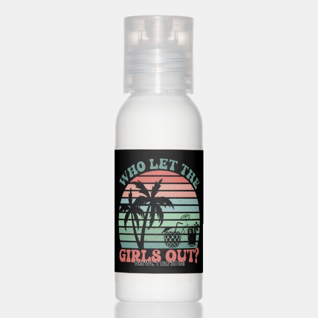 Retro Girl’s Trip Weekend Sunset  Hand Lotion (Front)