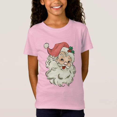 Retro Girls Christmas T_Shirt