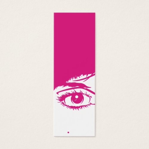 Retro Girls Face in Silhouette Bookmark Business Card Templates
