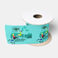 Retro Girl's Night In Ribbon