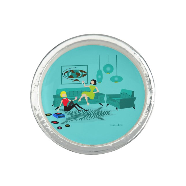 Retro Girls' Night In Ring (Front)