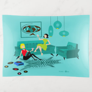 Retro Girl's Night In Trinket Tray