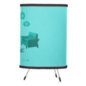 Retro Girl's Night In Tripod Lamp (Right)