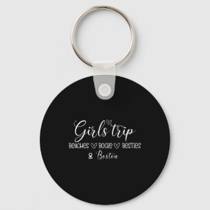 Retro Girls Trip Boston Vacation Trip Beaches Best Keychain