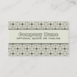 Retro Glam Business Card, Ivory Card