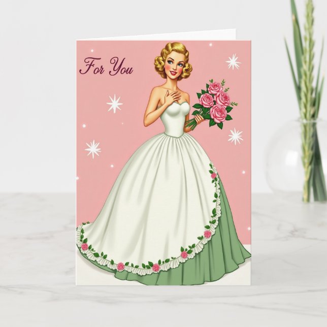 Retro Glam Mothers Day Card (Front)
