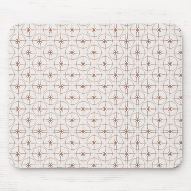 Retro Glam Mousepad, Latte Mouse Pad (Front)