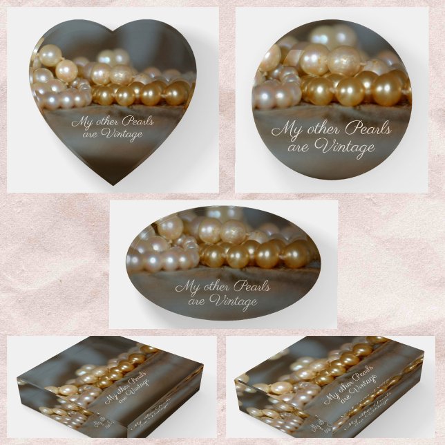 Retro Glam Pearls Glass Paperweight (Creator Uploaded)