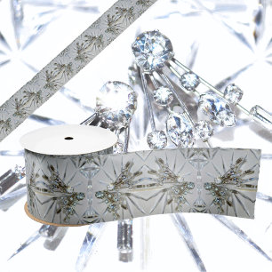 Retro Glam Rhinestones Satin Ribbon