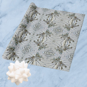 Retro Glam Vintage Rhinestones Elegant Wrapping Paper