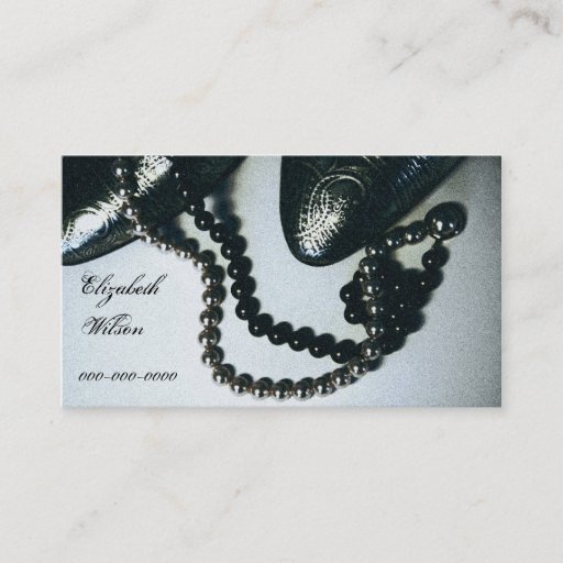 Customizable Retro glamor business card