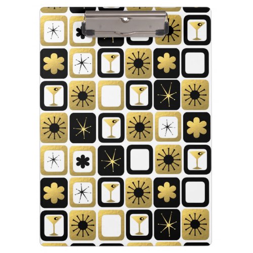 Retro Glamorous Gold Clipboard