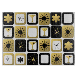 Retro Glamorous Gold Cutting Board