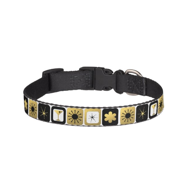Retro Glamorous Gold Dog Collar (Front)