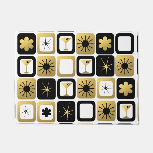 Retro Glamorous Gold Door Mat