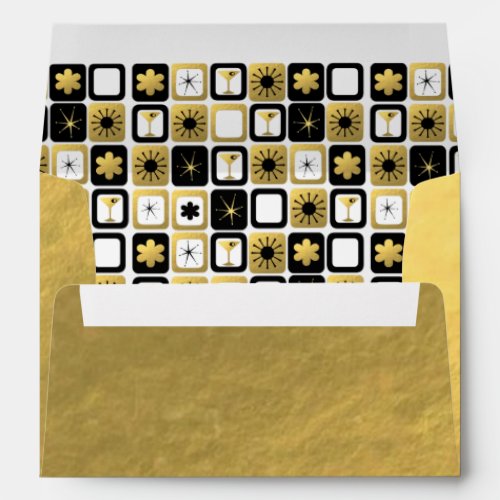 Retro Glamorous Gold Envelopes