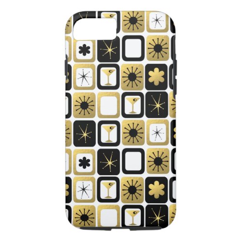 Retro Glamorous Gold iPhone 7 Case