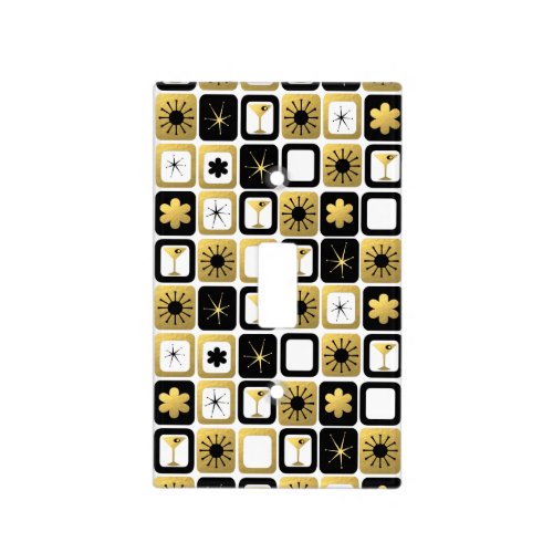 Retro Glamorous Gold Light Switch Cover