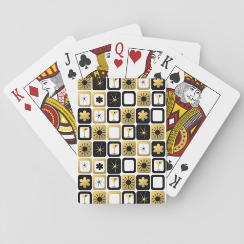 Retro Glamorous Gold Playing Cards