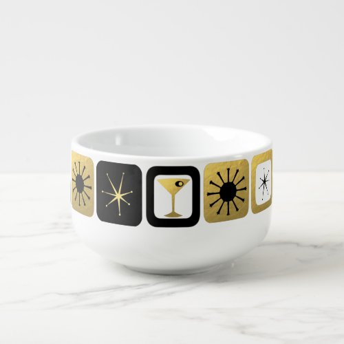 Retro Glamorous Gold Soup Mug