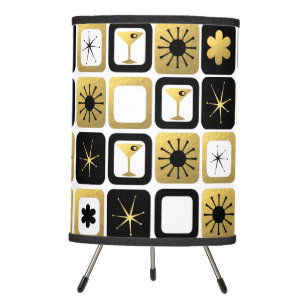 Retro Glamorous Gold Tripod Lamp