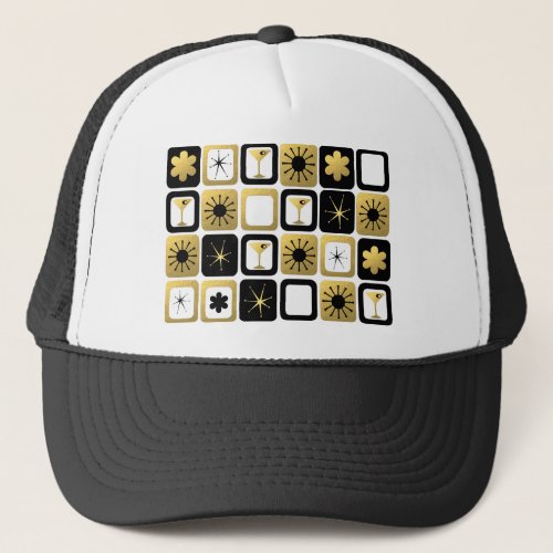 Retro Glamorous Gold Trucker Hat