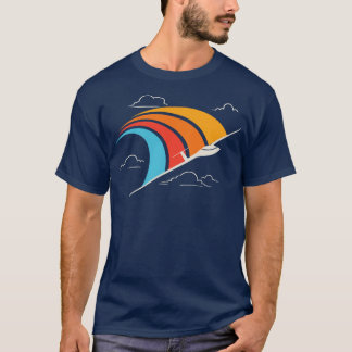 Retro Glider Pilot Soaring Plane Aviator T-Shirt