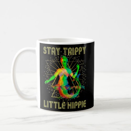 Retro Glitchy Stay Trippy Hippie Weird Mermaid Dis Coffee Mug