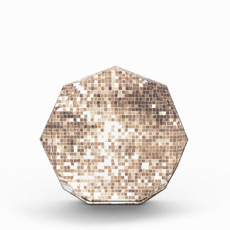 Retro Glitter Acrylic Award